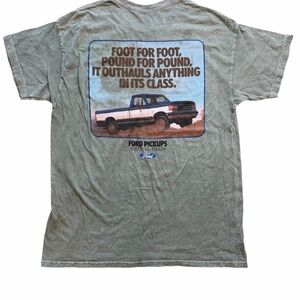 Ford Pickup Truck Graphic T-Shirt Large Unisex Built Ford Tough Vintage
